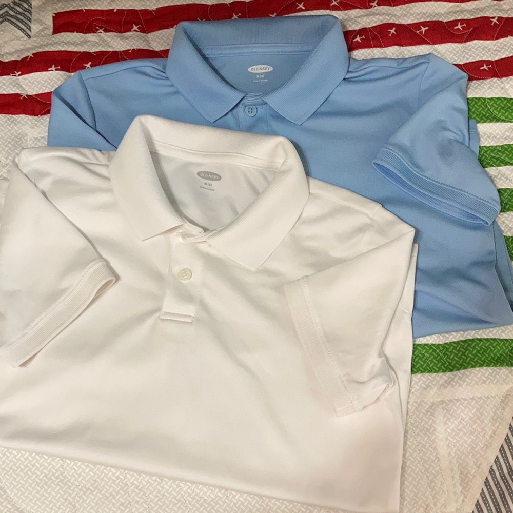 Old navy polyester polo shirt. 8
